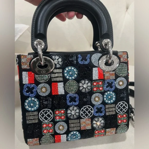 🔥🔥Christian Dior Beaded Lady Dior Bag - Picture 7 of 8